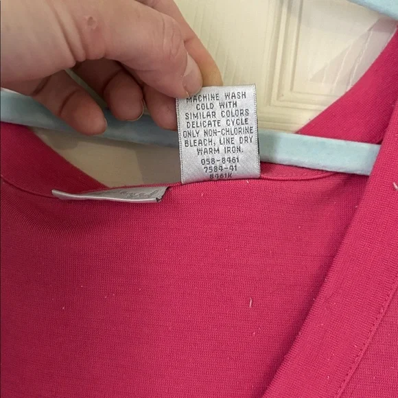 Spiegel Bright Pink Sleeveless V-Neck Maxi Dress - Picture 4 of 4